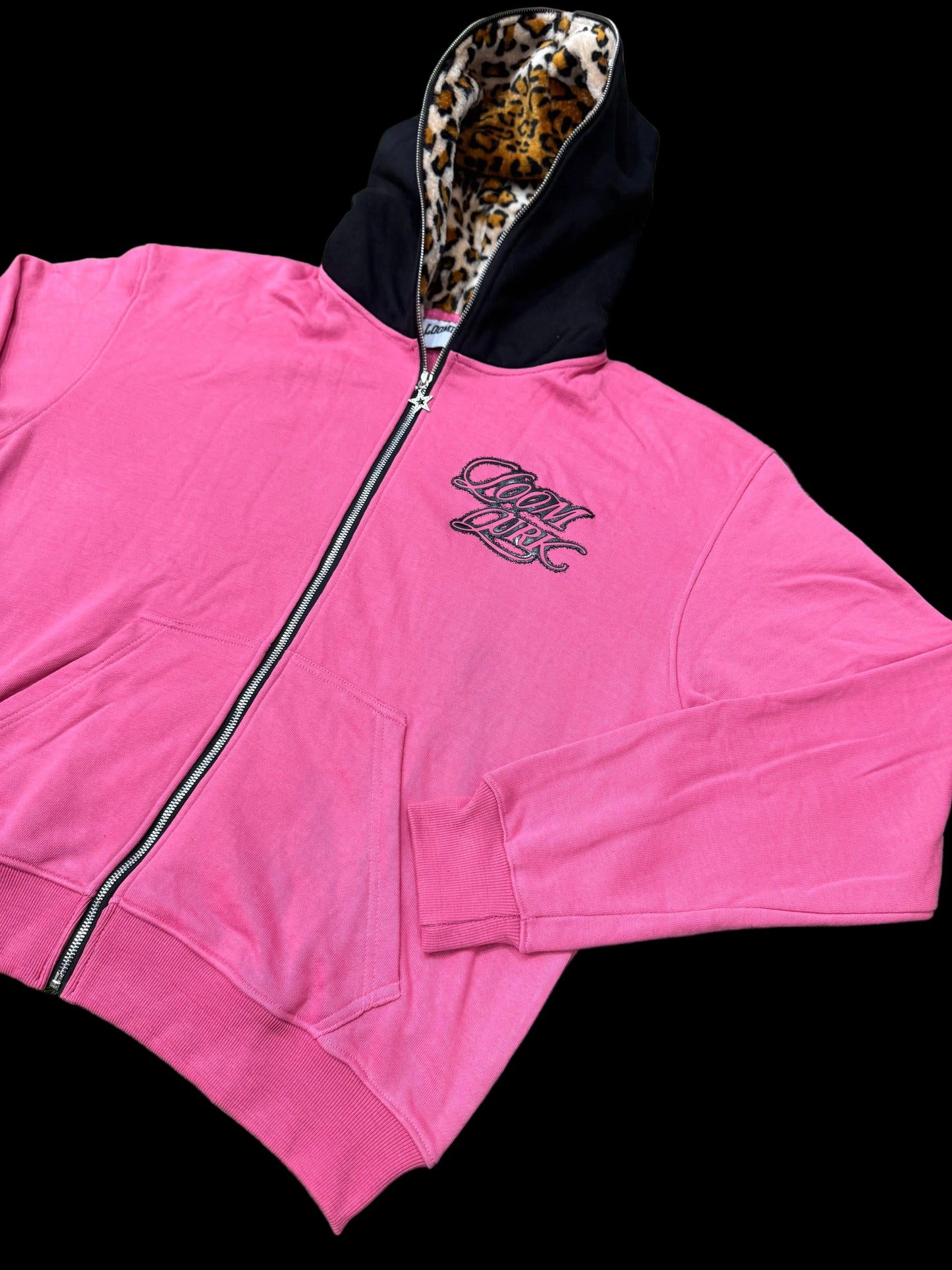 LOOMLURK PINK CHEETAH HOODIES