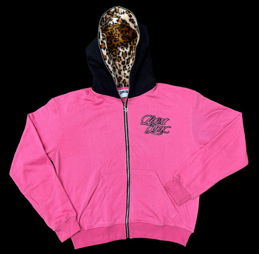 LOOMLURK PINK CHEETAH HOODIES